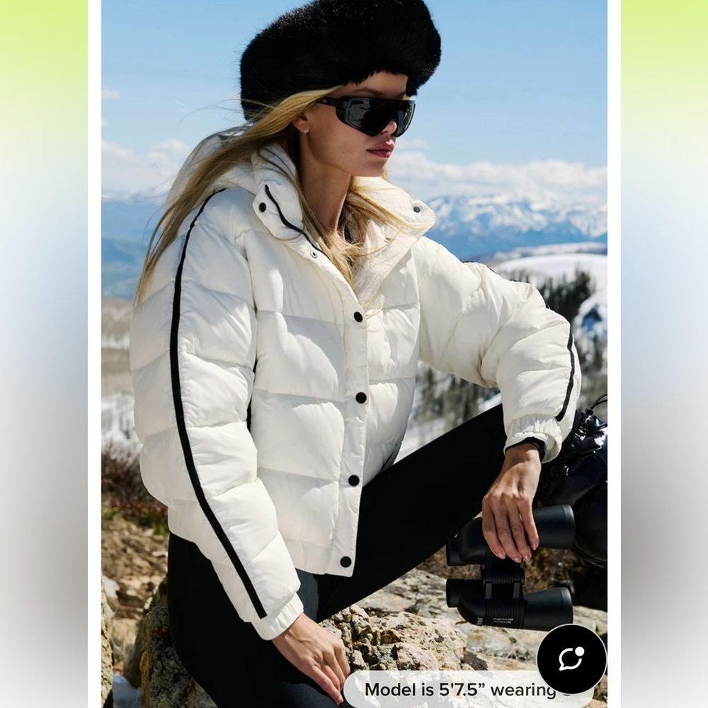 ALO Aspen Love Puffer Jacket Ivory - New with tags, never worn